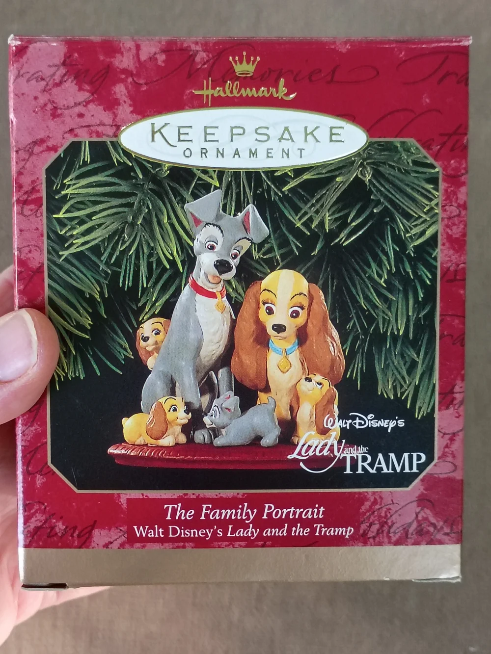 Lady & The Tramp Hallmark Keepsake Ornament Disney Family Portrait